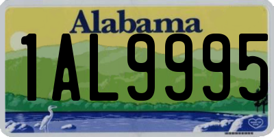 AL license plate 1AL9995