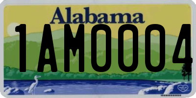 AL license plate 1AM0004