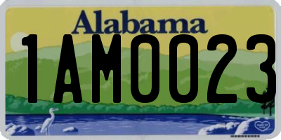 AL license plate 1AM0023
