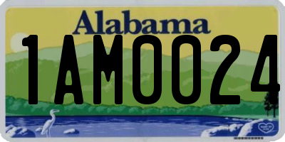 AL license plate 1AM0024