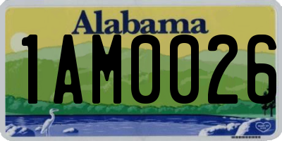 AL license plate 1AM0026