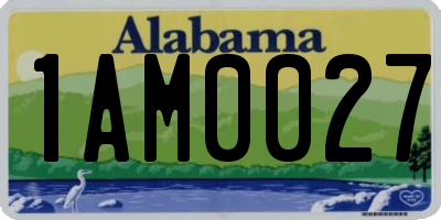AL license plate 1AM0027