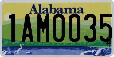 AL license plate 1AM0035