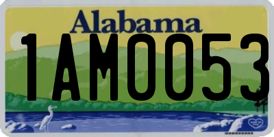 AL license plate 1AM0053