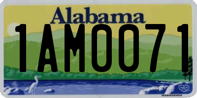 AL license plate 1AM0071