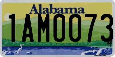 AL license plate 1AM0073
