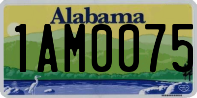 AL license plate 1AM0075