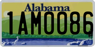 AL license plate 1AM0086