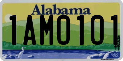AL license plate 1AM0101