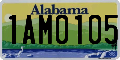 AL license plate 1AM0105