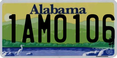 AL license plate 1AM0106