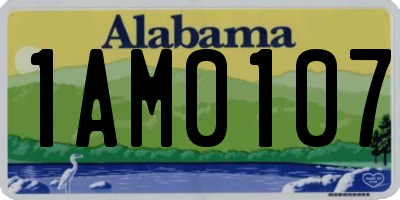 AL license plate 1AM0107