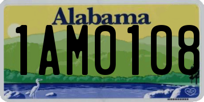 AL license plate 1AM0108