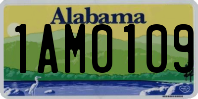 AL license plate 1AM0109