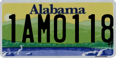 AL license plate 1AM0118