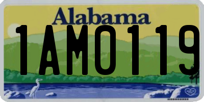 AL license plate 1AM0119