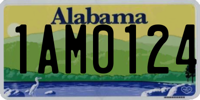 AL license plate 1AM0124