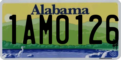 AL license plate 1AM0126