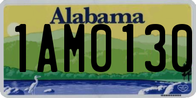 AL license plate 1AM0130