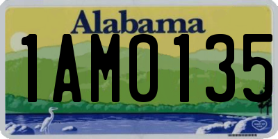 AL license plate 1AM0135