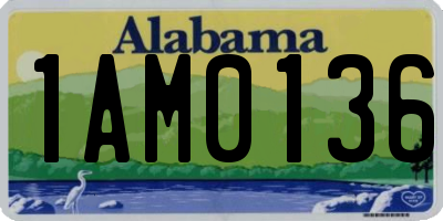 AL license plate 1AM0136