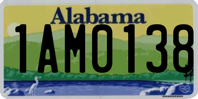AL license plate 1AM0138