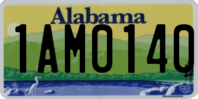 AL license plate 1AM0140