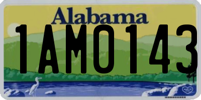 AL license plate 1AM0143