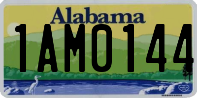 AL license plate 1AM0144