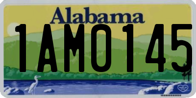 AL license plate 1AM0145
