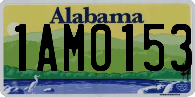 AL license plate 1AM0153