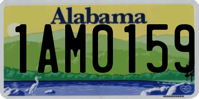 AL license plate 1AM0159