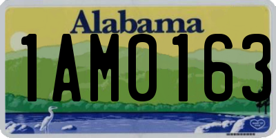 AL license plate 1AM0163