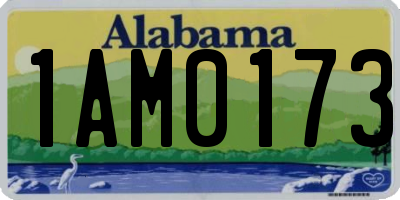 AL license plate 1AM0173
