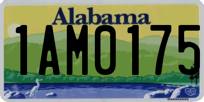 AL license plate 1AM0175