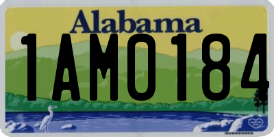 AL license plate 1AM0184