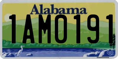 AL license plate 1AM0191