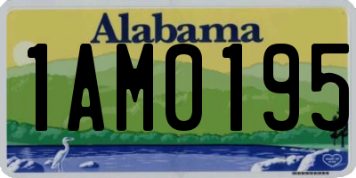 AL license plate 1AM0195
