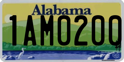 AL license plate 1AM0200