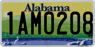 AL license plate 1AM0208