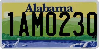 AL license plate 1AM0230