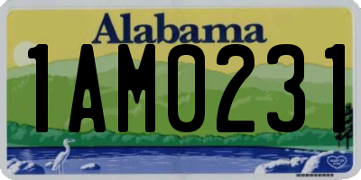 AL license plate 1AM0231