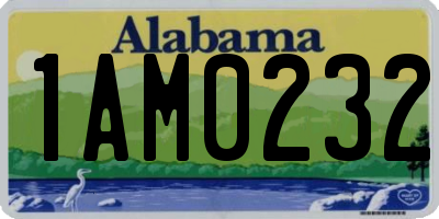 AL license plate 1AM0232
