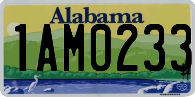 AL license plate 1AM0233