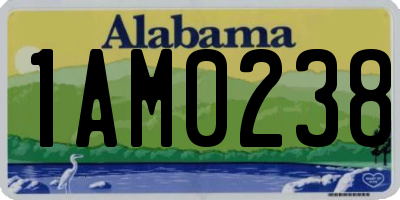 AL license plate 1AM0238