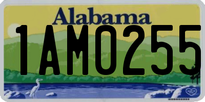 AL license plate 1AM0255