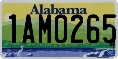 AL license plate 1AM0265