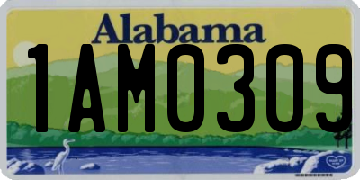 AL license plate 1AM0309
