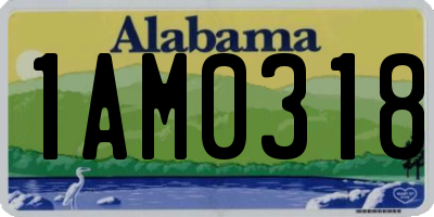 AL license plate 1AM0318