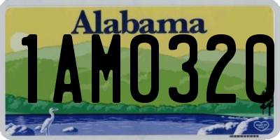 AL license plate 1AM0320